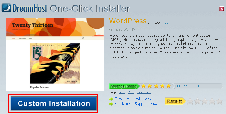Wordpress-Install